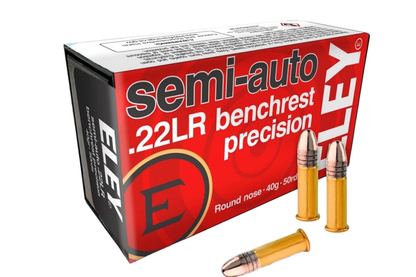 Eley 22LR 40gr Round Nose Semi-Auto Benchrest Precision 50/Box